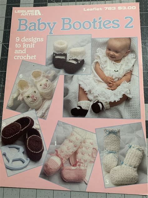 knit baby booties 14 designs leisure arts leaflet Epub