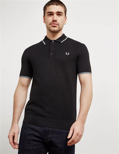 knitted short sleeve polo shirt