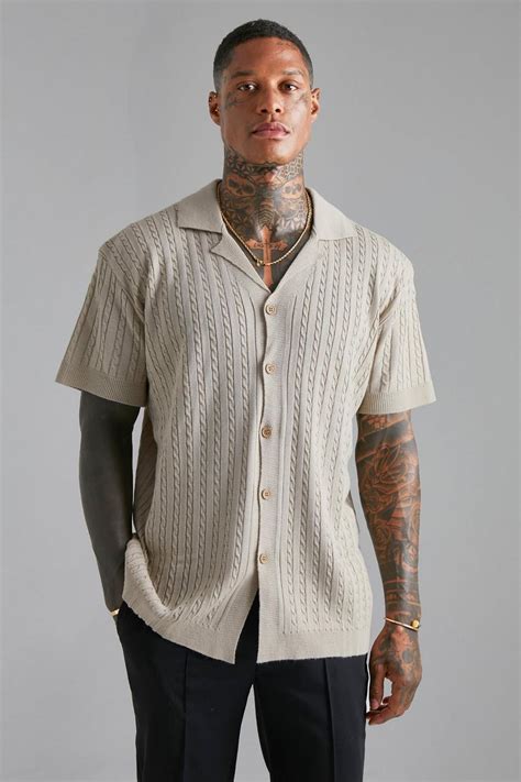 knitted short sleeve shirt