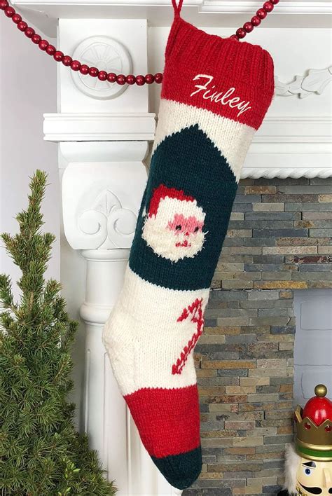 knitted xmas stockings