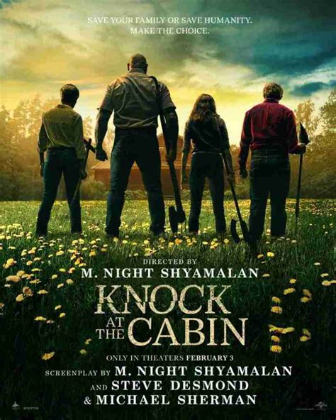 knock at the cabin poster