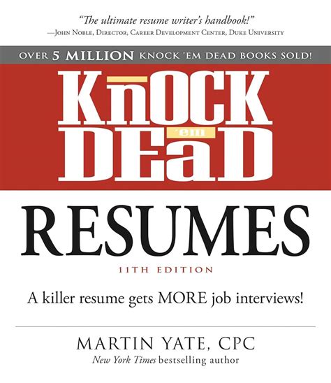 knock em dead resumes a killer resume gets more job interviews Reader