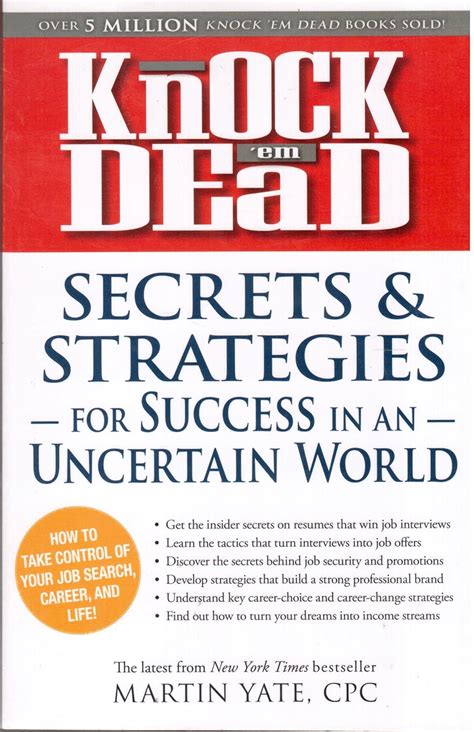 knock em dead secrets and strategies for success in an uncertain world Doc