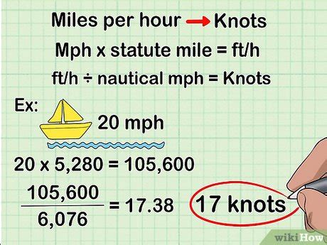 knot to mile conversion