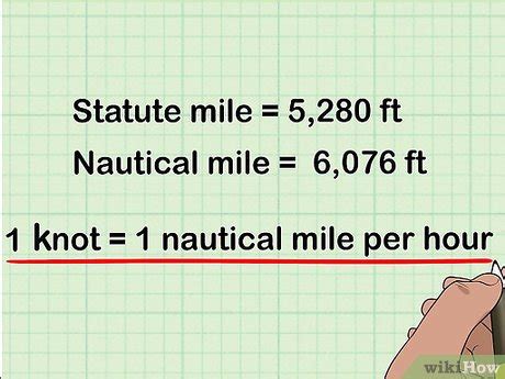 knots per mile