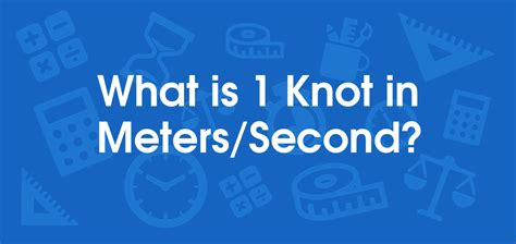 knots to meters per second