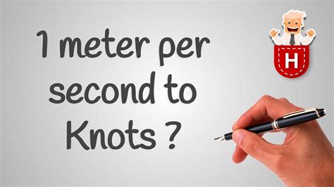 knots to meters sec