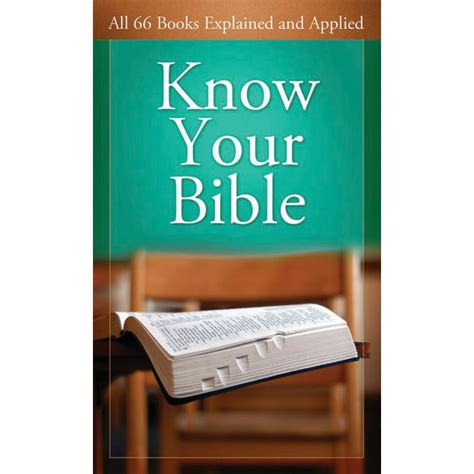 know your bible all 66 books explained and applied value books Doc