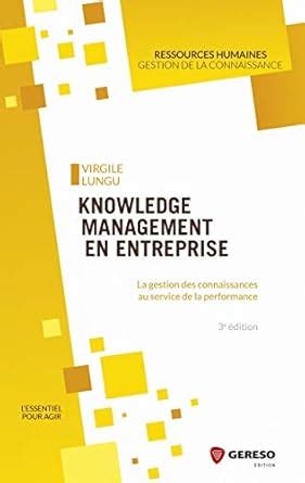 knowledge management entreprise connaissances performance Doc