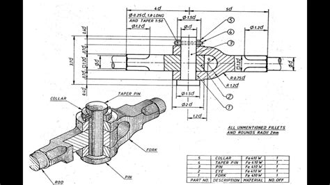 knuckle joint engineering drawing Kindle Editon