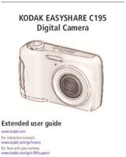 kodak c195 extended user guide Epub