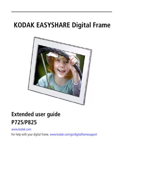 kodak easyshare p725 user guide PDF