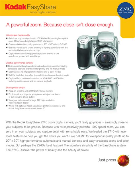 kodak easyshare z740 manual Epub