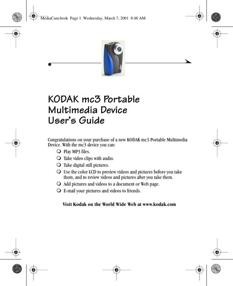 kodak mc3 user guide Kindle Editon