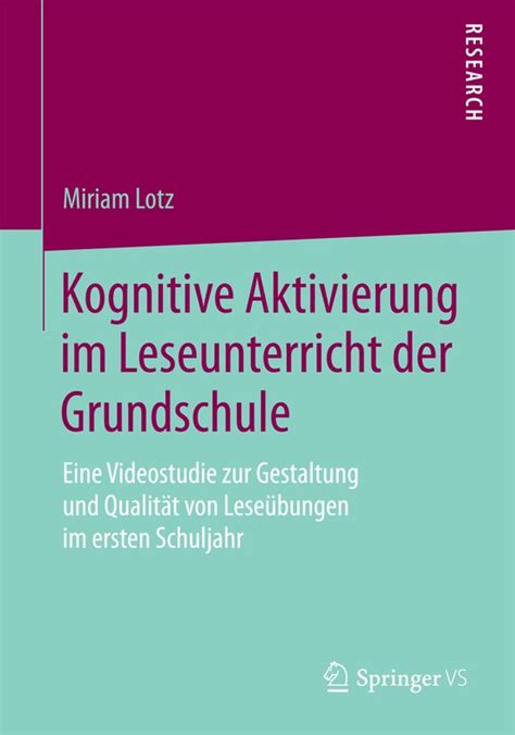 kognitive aktivierung im leseunterricht grundschule PDF