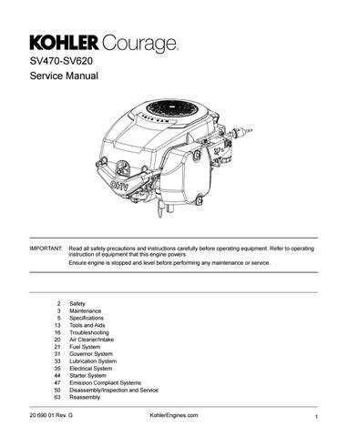 kohler courage 65 manual Doc