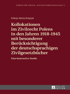 kollokationen zivilrecht ber cksichtigung deutschsprachigen zivilgesetzb cher Kindle Editon