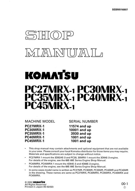 komatsu excavator pc35 service manual Epub