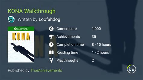 Kona Achievement Walkthrough