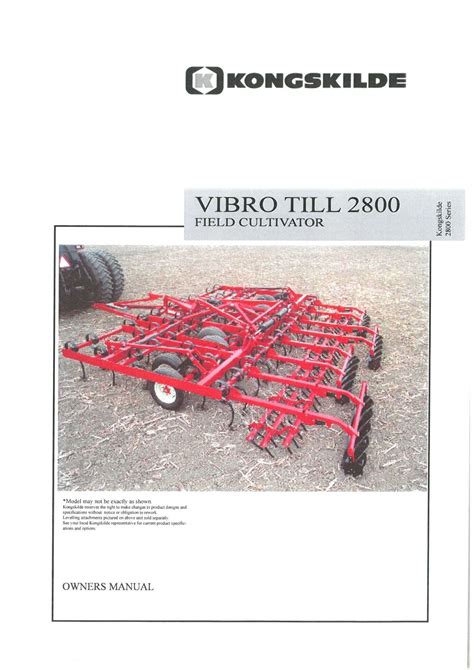 kongskilde field cultivator manual Doc