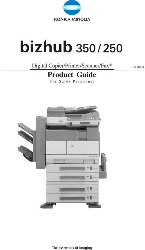 konica bizhub 250 service manual PDF