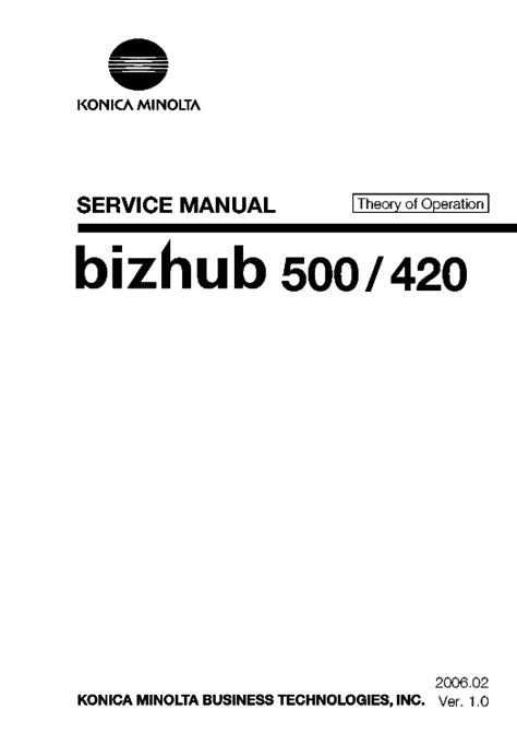 konica minolta bizhub 420 service manual Reader