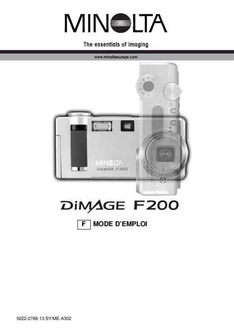 konica minolta dimage f200 user manual Epub