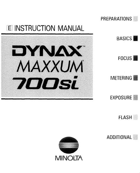 konica minolta dynax 700si user manual Epub