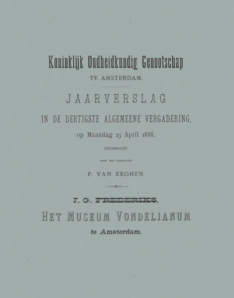 koninklijk oudheidkundig genootschap 18581933 Kindle Editon