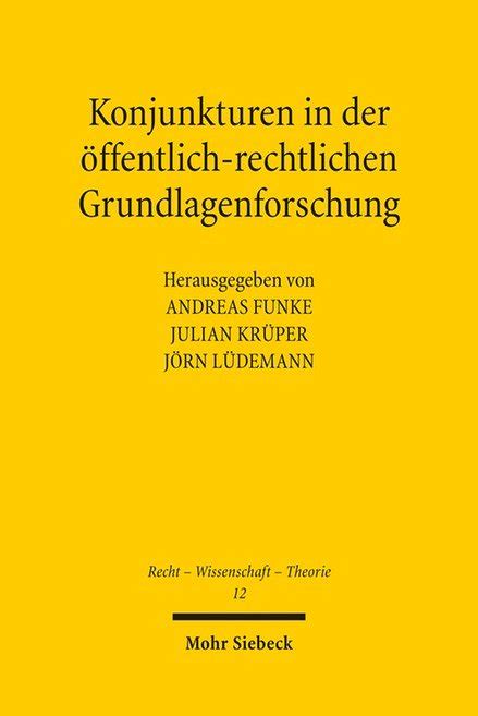 konjunkturen offentlich rechtlichen grundlagenforschung recht wissenschaft Kindle Editon