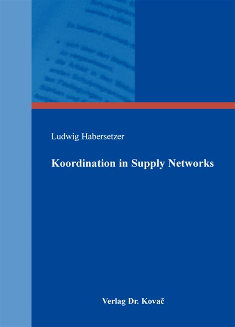 koordination supply networks ludwig habersetzer Reader