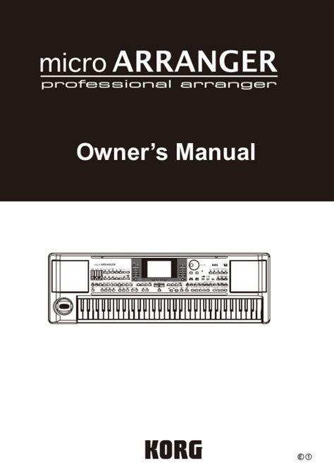 korg micro arranger manual Doc