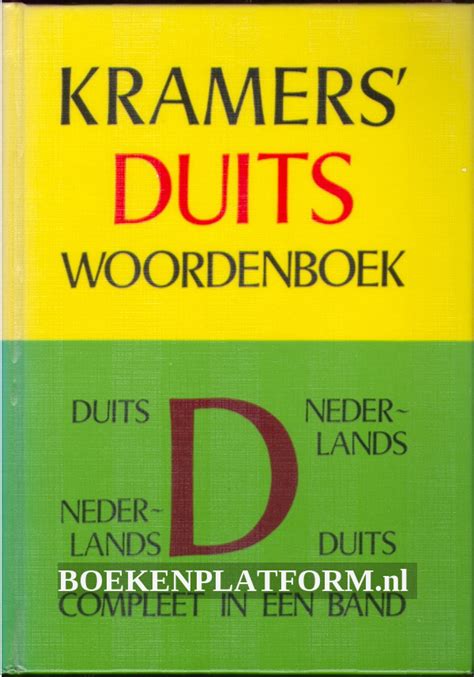 kramers duits woordenboek duitsnederlands en nederlandsduits Epub