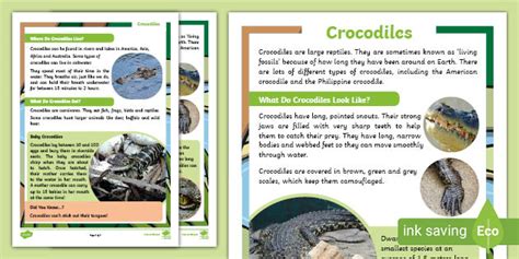ks1 sats test crocodiles Ebook PDF