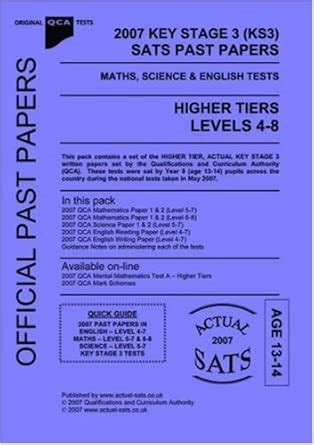 ks3 past papers maths 2007 Kindle Editon