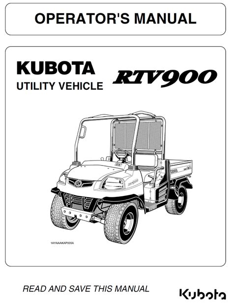kubota 4x4 diesel rtv 900 owners manual Epub