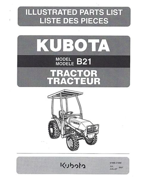 kubota b21 operators manual Reader