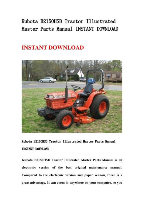 kubota b2150 manual download Epub