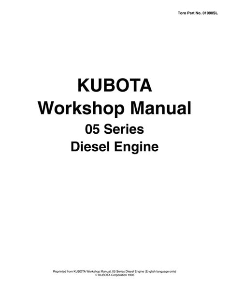 kubota d905 repair manual Kindle Editon