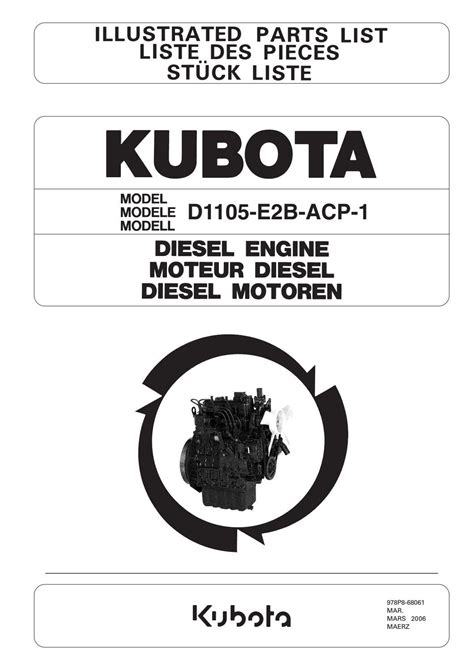 kubota engine parts manual d1105 Doc