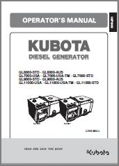 kubota generator service manuals Doc