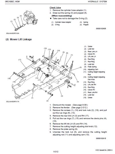 kubota gr2100 manual steering cables PDF