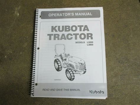 kubota l3800 owners manual PDF