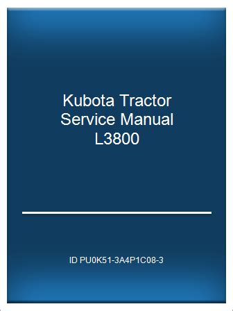 kubota l3800 service manual PDF