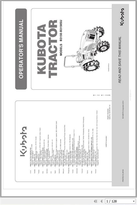 kubota tractor user manual PDF