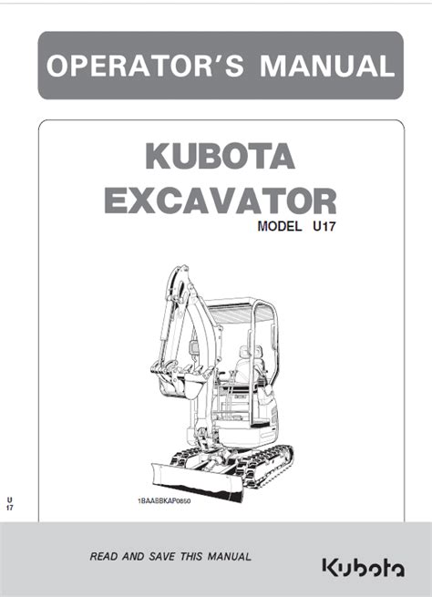 kubota u17 service manual Epub