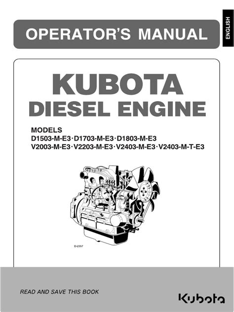 kubota v 2003 engine manual pdf Kindle Editon