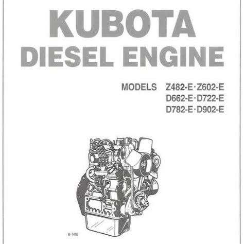 kubota z602 engine manual PDF