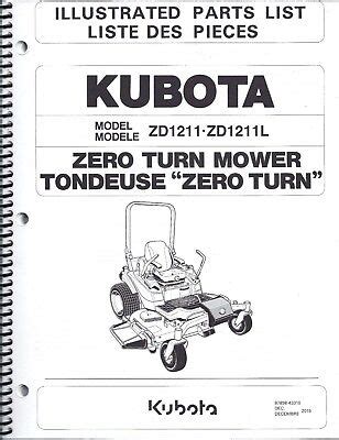 kubota zero turn parts manual Doc