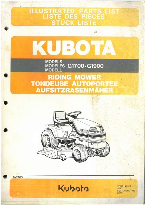 kubota-g1900-owners-manual Ebook Kindle Editon